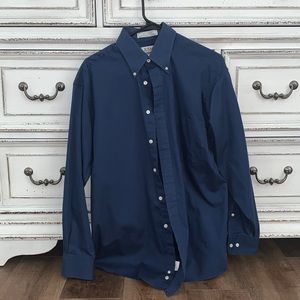 Men’s button up dress shirt. Navy Blue